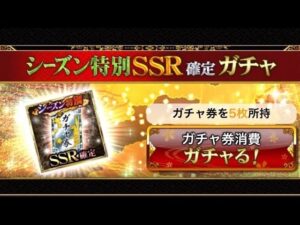 戦国炎舞　シーズン特別SSR確定ガチャ