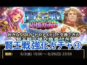 【戦国炎舞】　攻援賢王戦　応援ガチャ